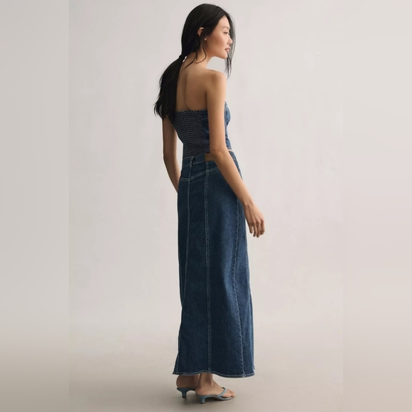 NWT ANTHROPOLOGIE | Baum und Pferdgarten Sabire Denim Maxi Skirt - Picture 4 of 4